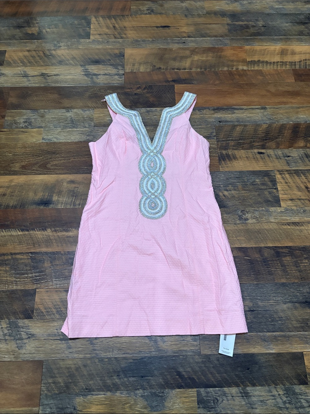 Lilly Pulitzer Valli Shift Dress Paradise Pink Gold Sleeveless